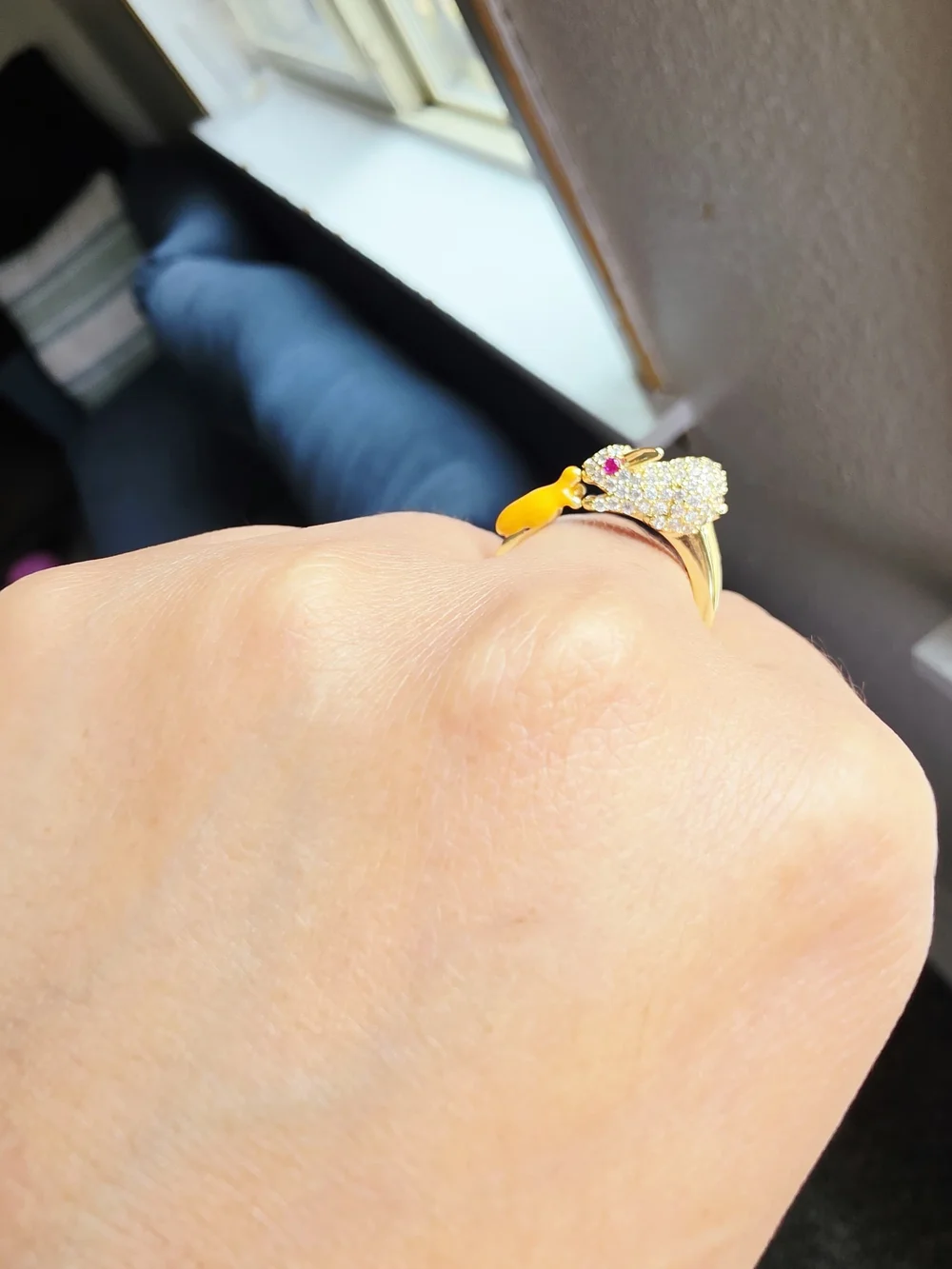 Anillo De Buena Calidad De Oro Laminado 14k , Talla 8